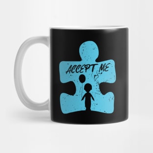 'Accept Me' Autism Awareness Shirt Mug